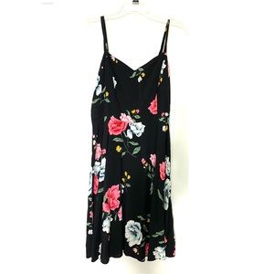 Spaghetti strap floral, knee length, floral dress
